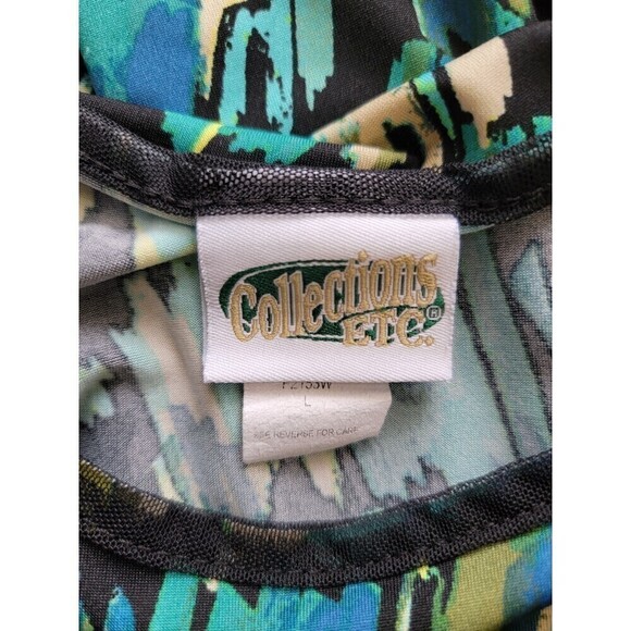 Collections Etc. Abstract Design Blouse Multicolored Size Large - Picture 3 of 3